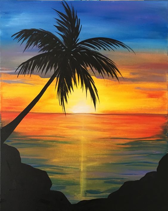 50 Easy Painting Ideas for Beginners, Simple Painting Ideas for Kids, Easy Acrylic Painting on Canvas, Easy Sunrise Landscape Painting Ideas, Easy Abstract Wall Art Paintings