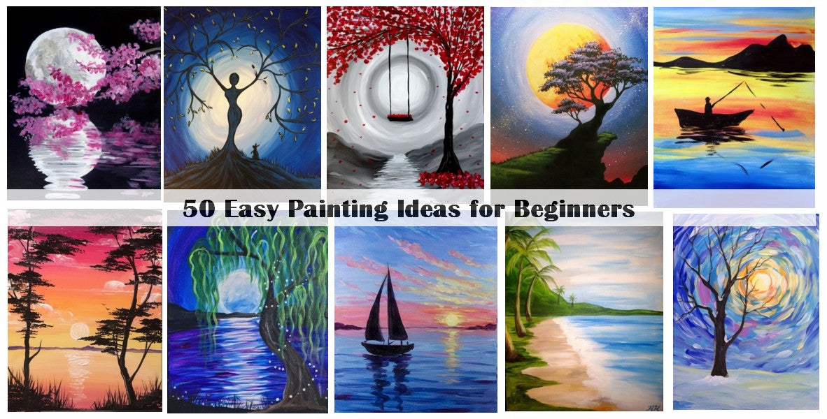 3 Paintings for beginners
