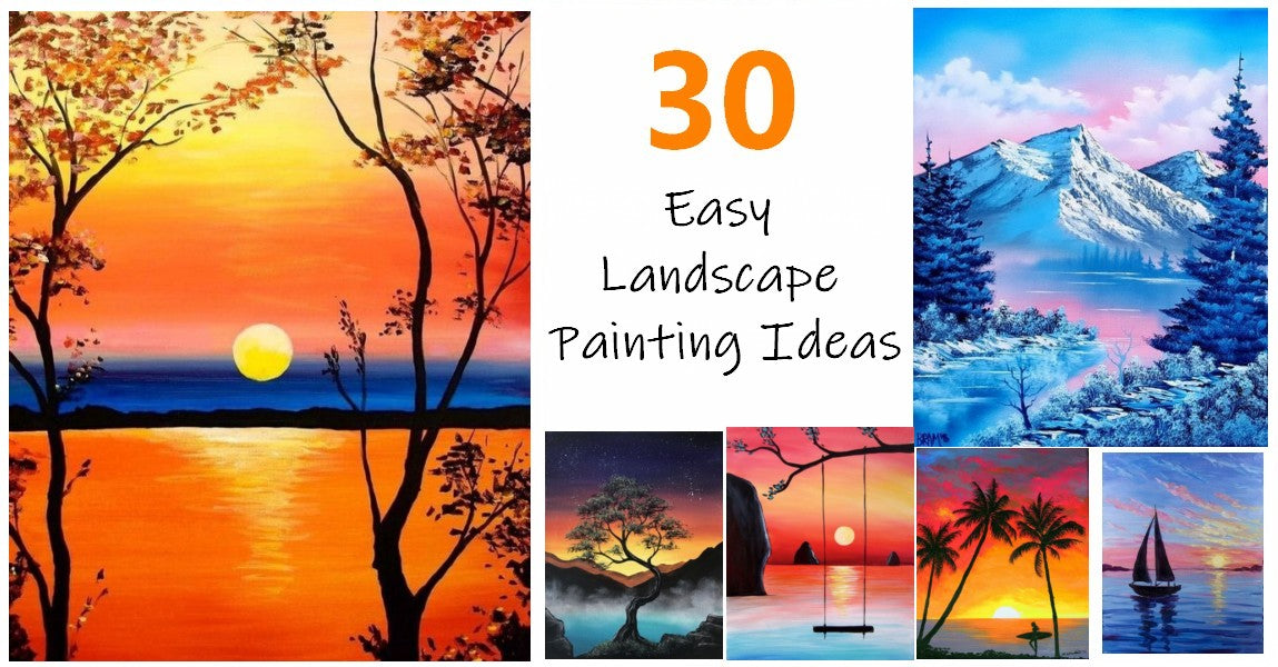 Easy Canvas Wall Art Painting Ideas, Simple Abstract Paintings, Easy Oil Painting Ideas for Kids, Easy Landscape Painting Ideas for Beginners, Easy Canvas Art Ideas, Easy Seascape Painting Ideas for Beginners