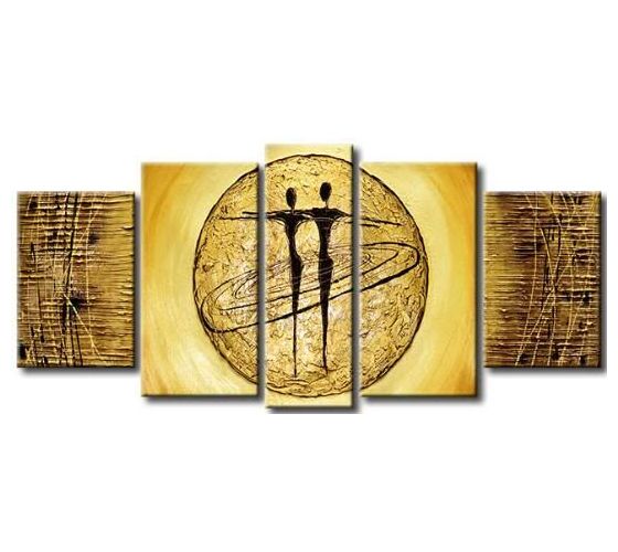 Canvas Knife Painting Hand Painted Gold Canvas Painting – CP Canvas Painting  Online