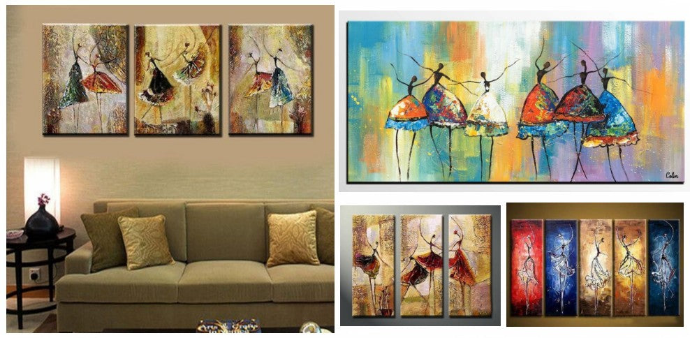 Ballet Dancers Painting, Dancing Painting, Paintings for Dining Room, Modern Acrylic Paintings, Buy Paintings Online, Simple Modern Art, Abstract Wall Art Paintings