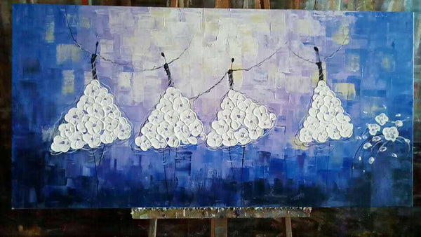 Ballet Dancer Painting, Acrylic Painting, Abstract Art Painting