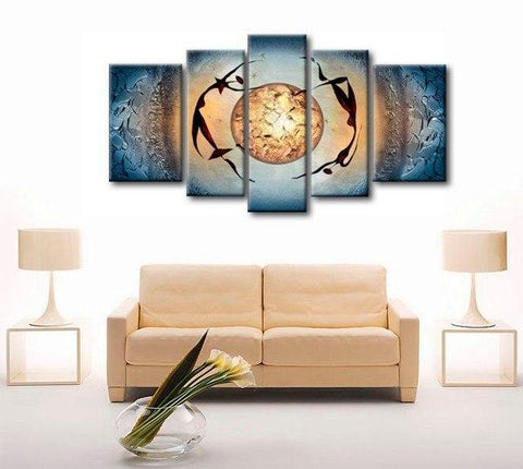 Large Acrylic Painting, Tree of Life Painting, Abstract Painting on Ca – Art  Painting Canvas