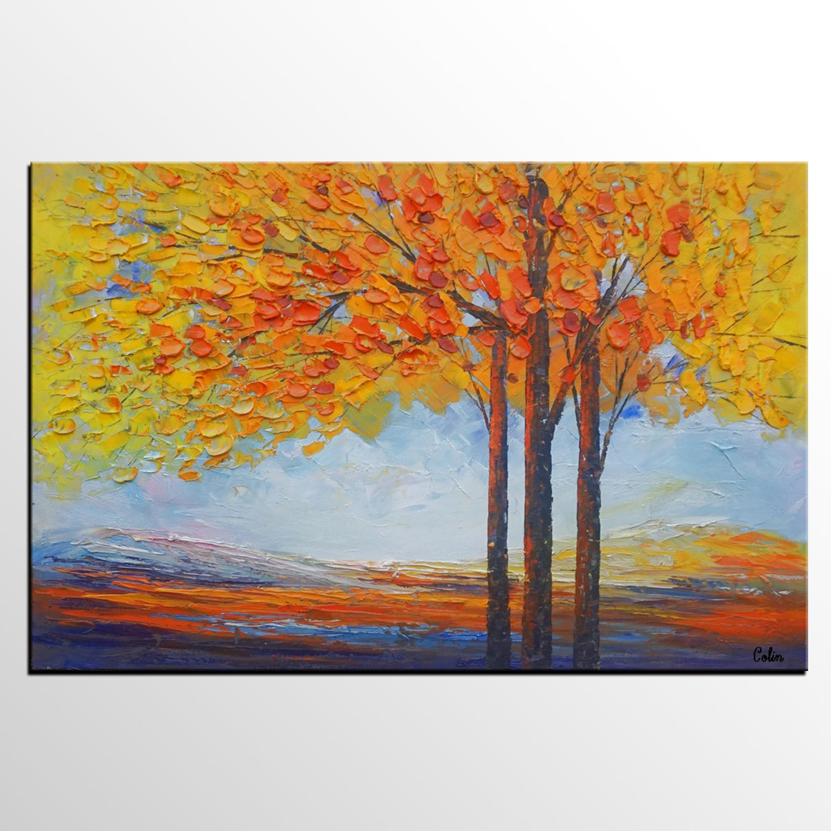 Modern Art Landscape Painting Oil Painting Abstract Painting Large Art Canvas Art Bedroom Wall Art Canvas Painting
