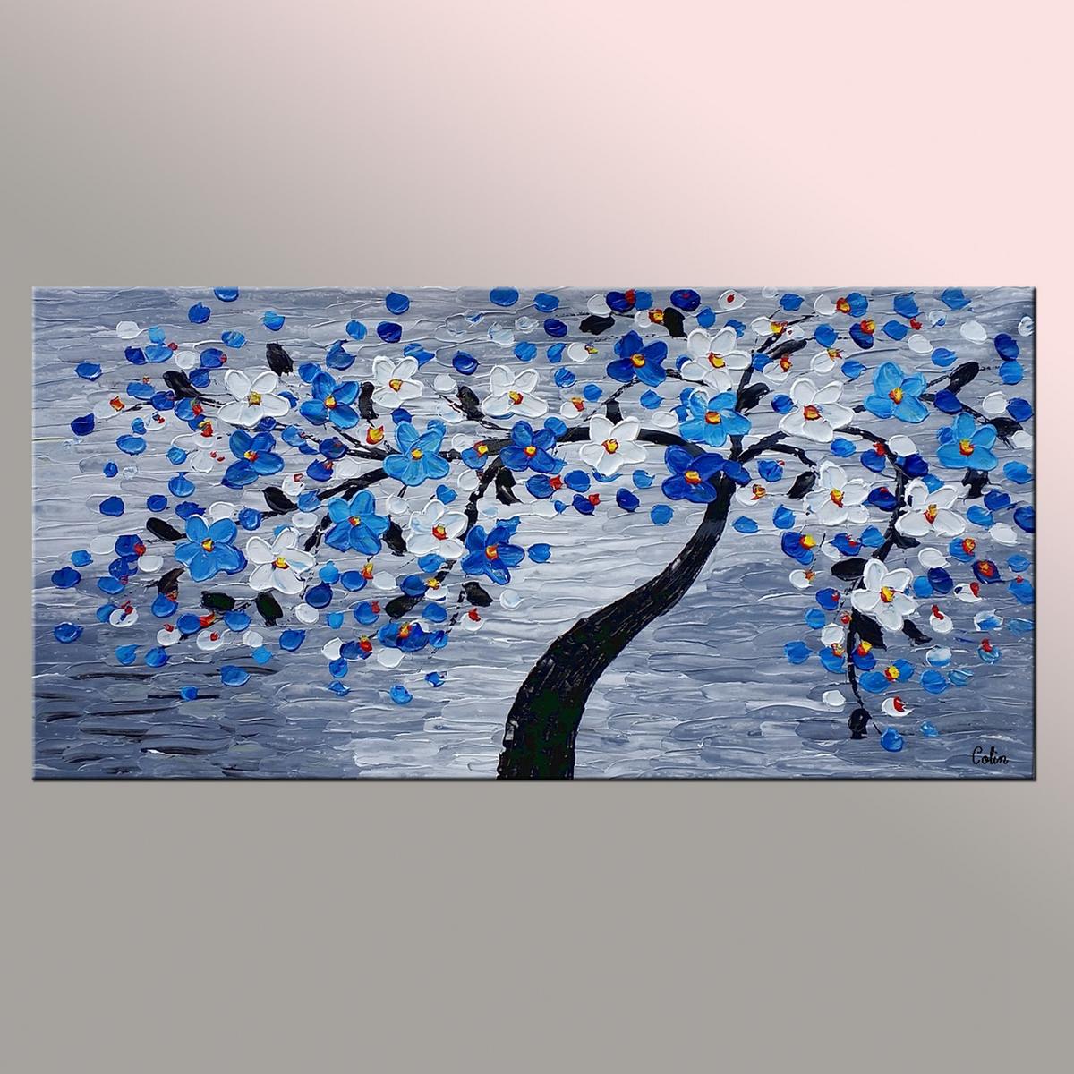 Flower Tree Painting Original Art Flower Painting Abstract Art Can   400 1200x1200 