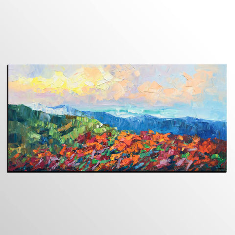 Abstract Art Landscape, Canvas Wall Art Paintings, Mountain Landscape –  artworkcanvas