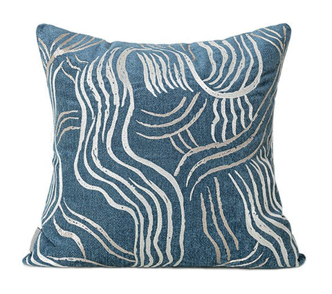  Decorative Throw Pillow Case Grey Blue Paint Mexican Tribal Zig  Aztec Pattern African Colorful Primitive Bold Geometric Modern Farmhouse  Linen Pillow Cushion Cover for Couch Sofa Bed 22x22 Inch : Home