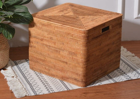 Large Laundry Storage Basket for Clothes, Oversized Rattan Storage Bas –  Paintingforhome