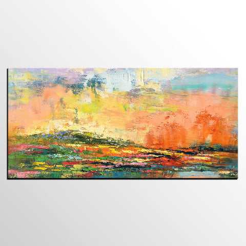 Abstract Art Painting, Abstract Landscape Painting, Starry Night Sky A –  artworkcanvas