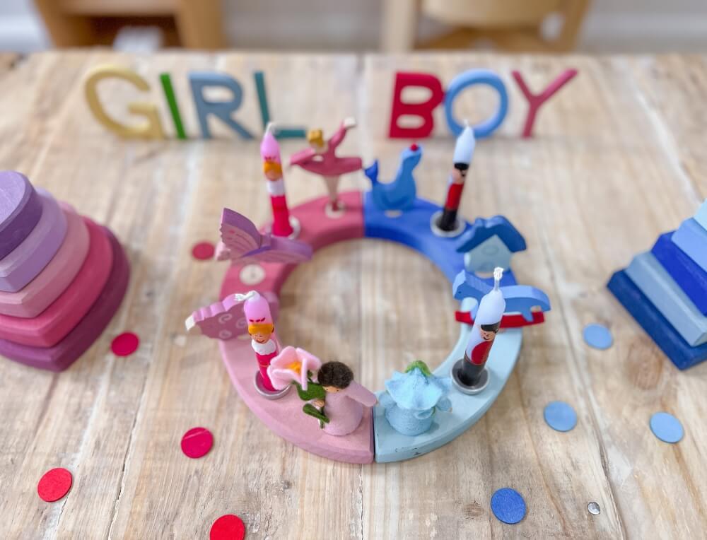 Gender Reveal Decorative Display