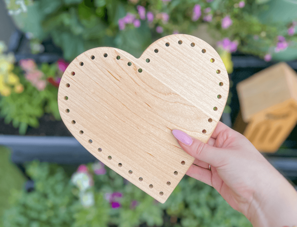 Nature Threading Activity with Treasures From Jennifer Heart Lacing Board