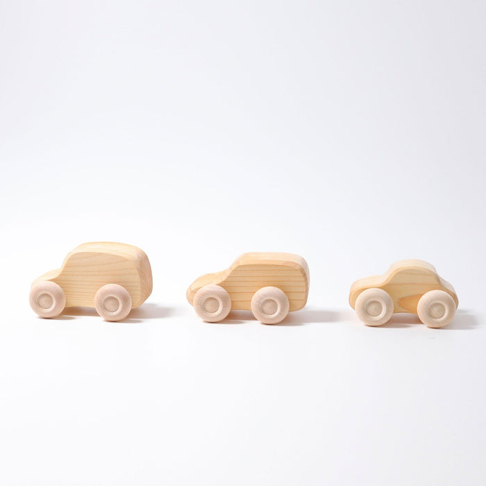 wooden car set