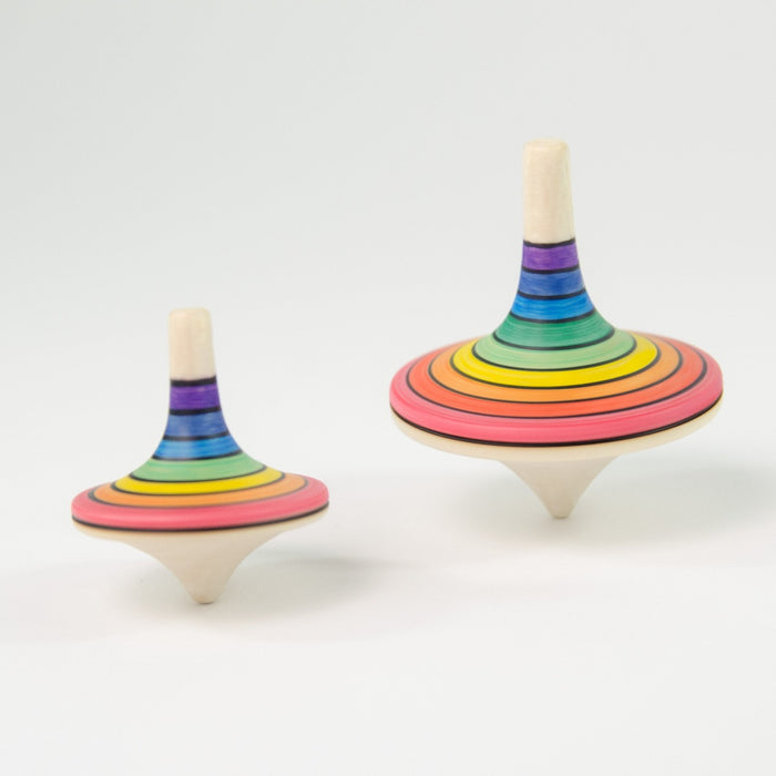 Mader Large Rallye Spinning Top Rainbow from Oskar's Wooden Ark