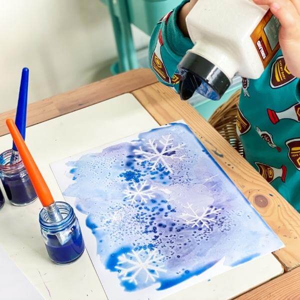 Bookish Crafts with The Ice Princess: Create an Icy Artwork