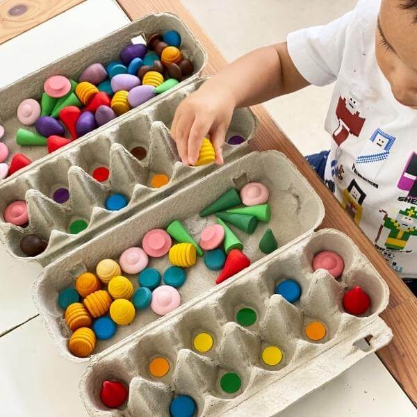 Activity 26: Colour Matching with Cardboard Rolls & Tubes