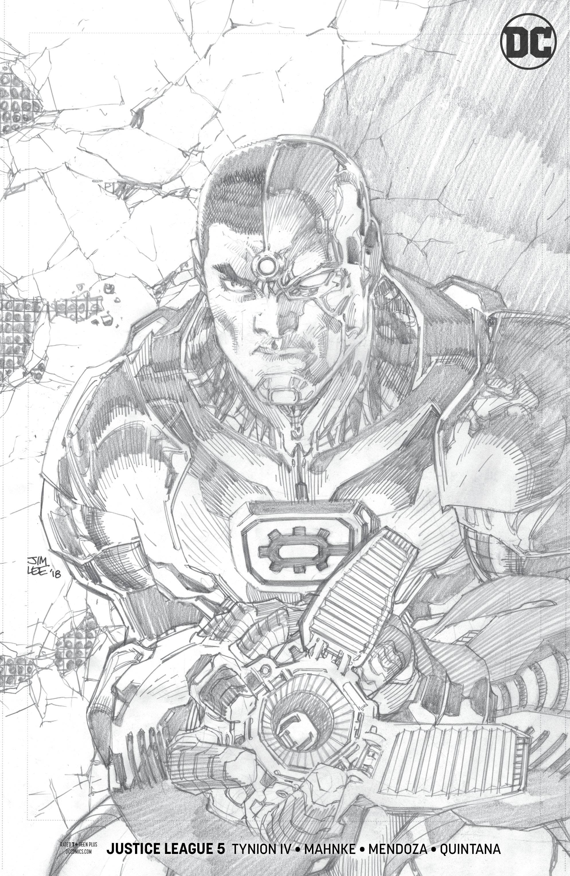 Justice League #3 1/100 Jim Lee Hawkgirl Sketch Variant – Coliseum