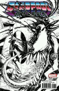 Deadpool Back In Black 1 Tyler Kirkham Bw Variant Cover