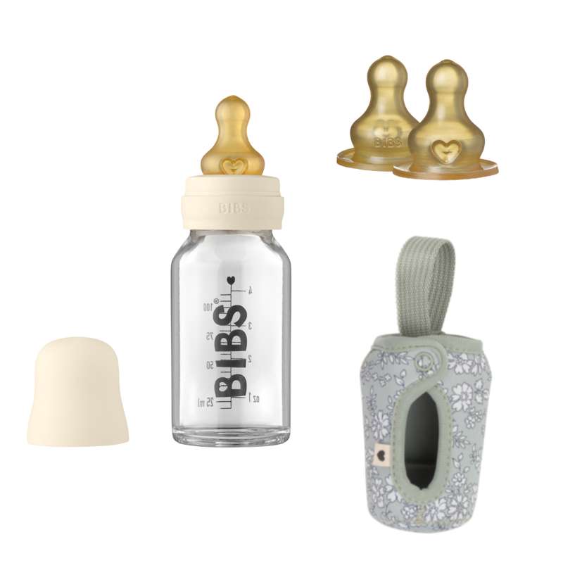 Billede af BIBS Bottle Bundle - No13 - Lille - Ivory/Capel