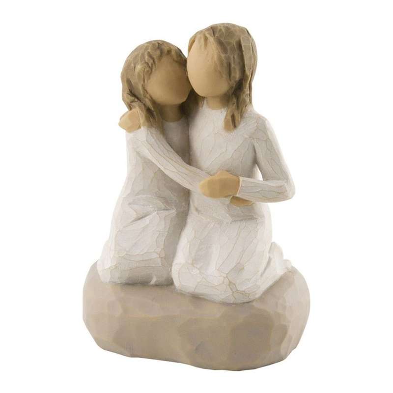 Billede af Willow Tree Sister Mine Figur (krammende søstre) hos Mammashop.dk