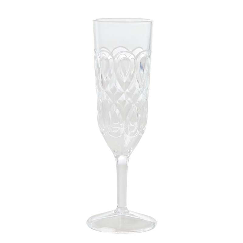 #2 - RICE Champagneglas i Akryl - Klar