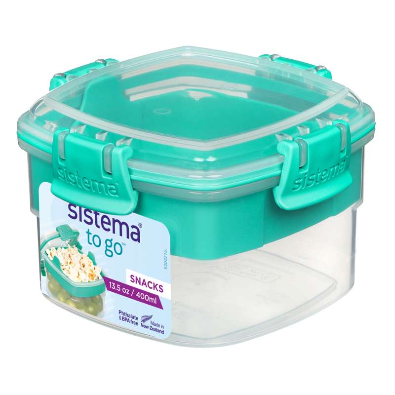 Sistema Snackboks - Snack To Go - 400ml - Klar/Minty Teal thumbnail