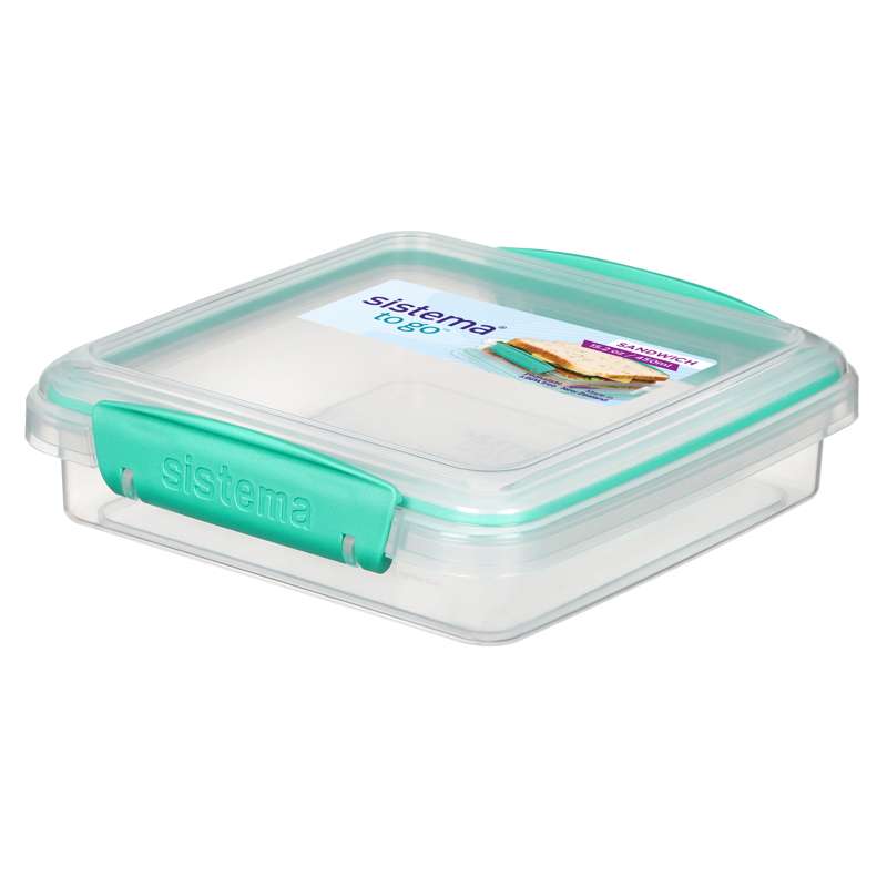 Sistema Madkasse - Sandwich Box To Go - 450ml - Minty Teal thumbnail