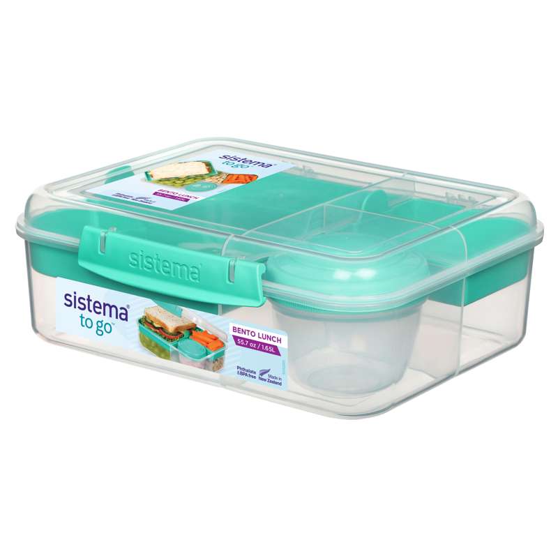 Sistema Madkasse - Bento Lunch - 1.65L - Klar/Minty Teal thumbnail