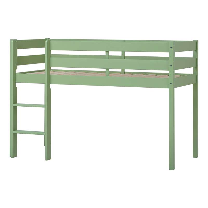 Hoppekids ECO Comfort - Halvhøj Seng (Flere Størrelser) - Pale Green - 90x200 cm