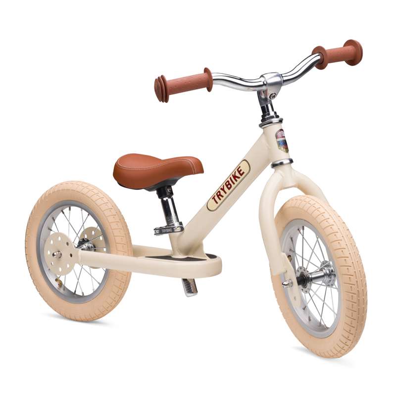 Trybike Løbecykel 2 hjul – Creme
