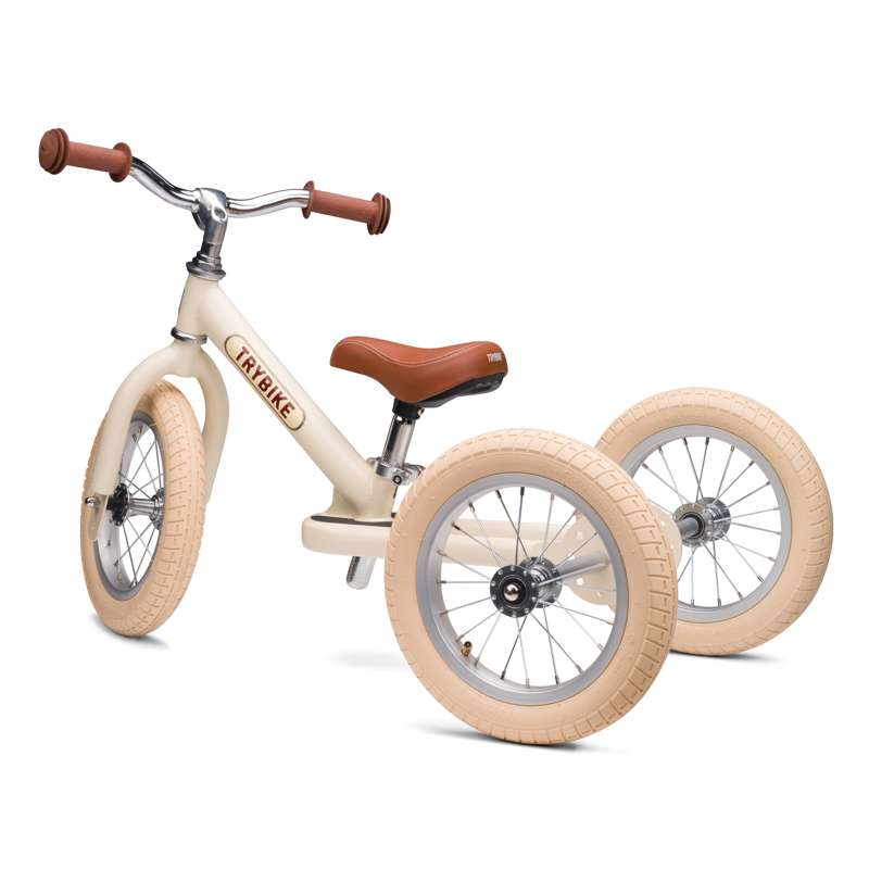 Trybike Løbecykel 3 hjul – Creme