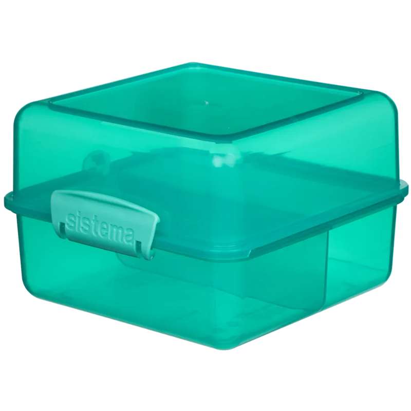 Se Sistema Madkasse - Lunch Cube - 1.4L - Teal hos Mammashop.dk