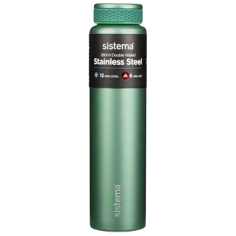 Billede af Sistema Termoflaske - Rustfrit Stål - 280ml - Grøn