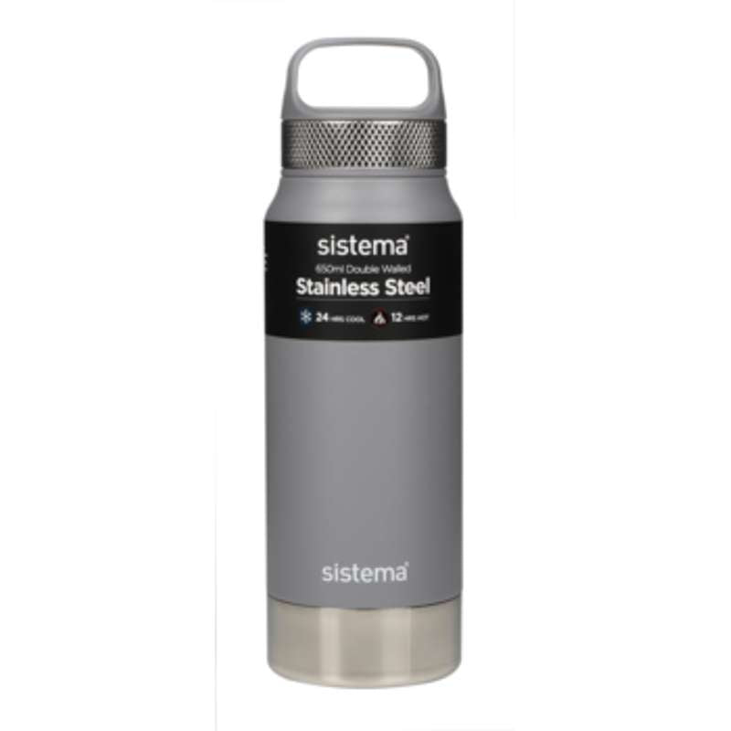 Sistema Termoflaske - Rustfrit Stål - 650ml - Grey thumbnail