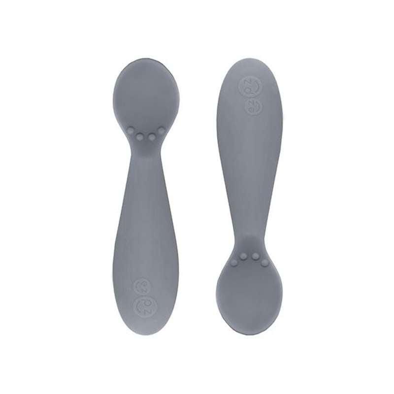 EZPZ Tiny Spoon 2 stk. Silikoneskeer - Mørk Grå thumbnail