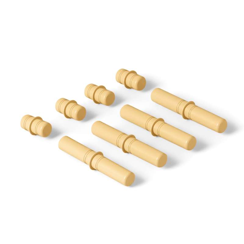 MODU 8 x Connector Pegs - Honey Yellow thumbnail