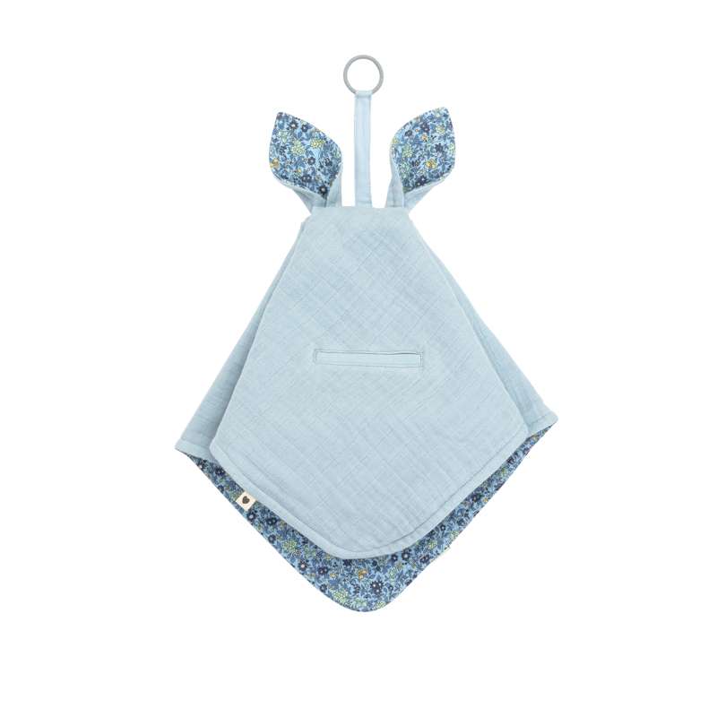 Billede af BIBS Sleep - Kangaroo Nusseklud - Chamomile Lawn/Baby Blue hos Mammashop.dk