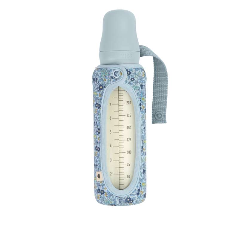 BIBS Bottle - Sleeve til Sutteflaske - Stor - 225 ml. - Chamomile Lawn/Baby Blue thumbnail