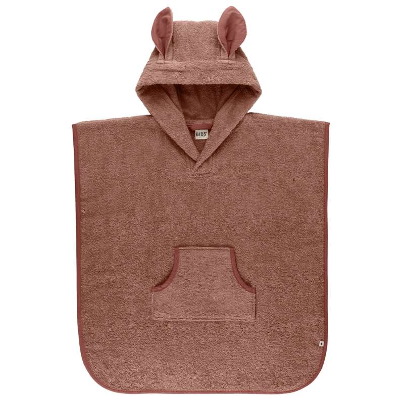 Billede af BIBS Bath Kangaroo Poncho Håndklæde - Woodchuck hos Mammashop.dk