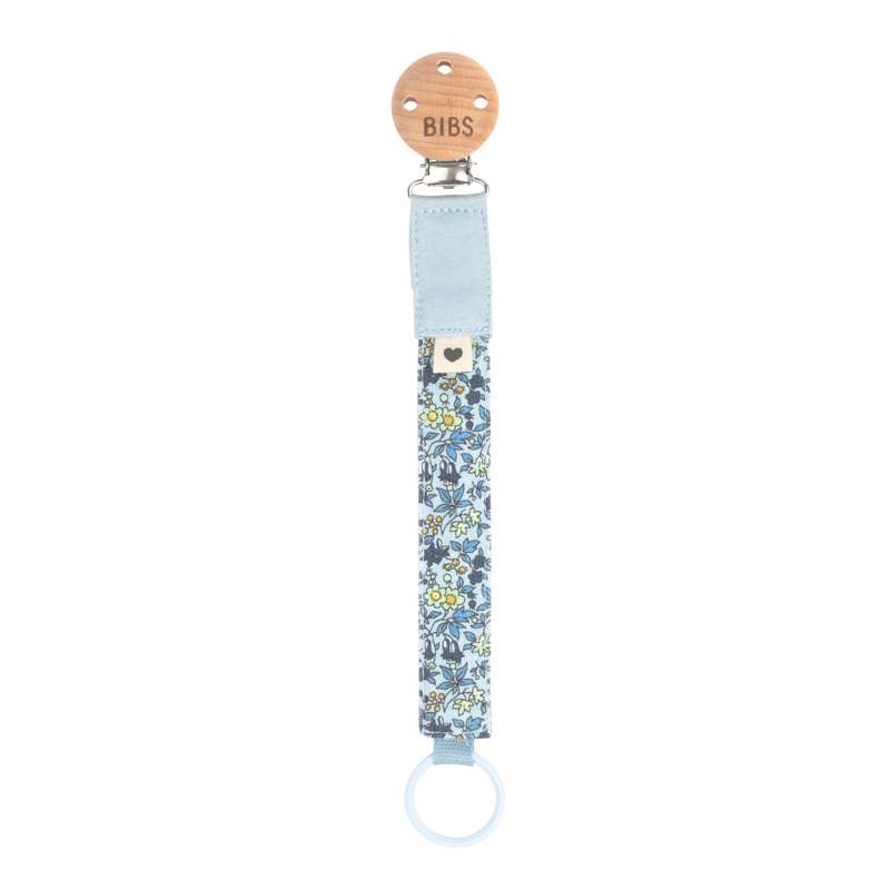 BIBS Accessories - Pacifier Clip Suttesnor - Liberty - Chamomile Lawn/Baby Blue thumbnail