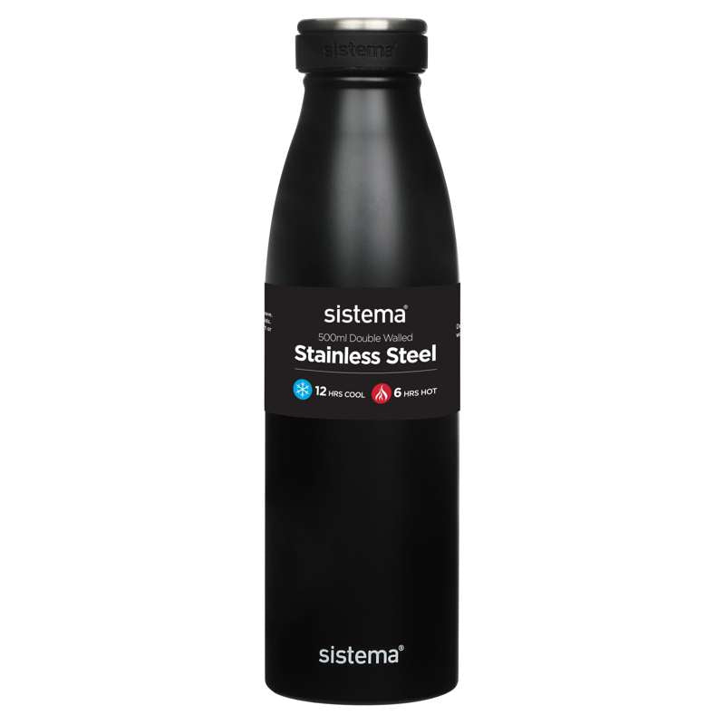 Sistema Termoflaske - Rustfrit Stål - 500ml - Black thumbnail