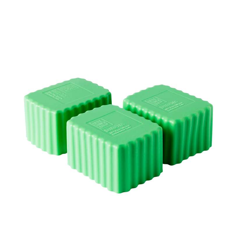 Little Lunch Box Co. Rektangulære Bento Cups - Small - 3 stk. - Green thumbnail