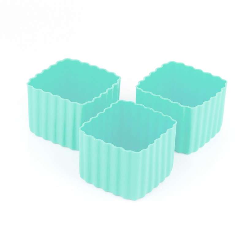 Little Lunch Box Co. Kvadratiske Bento Cups - 3 stk. - Mint thumbnail