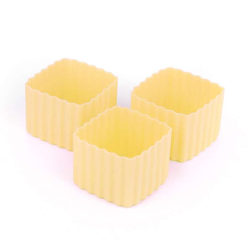 Little Lunch Box Co. Kvadratiske Bento Cups - 3 stk. - Yellow thumbnail
