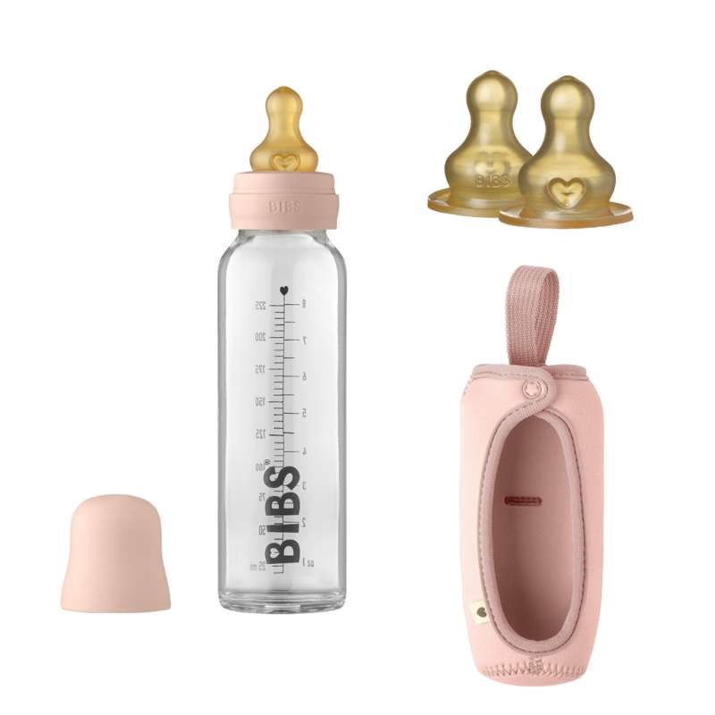 Billede af BIBS Bottle Bundle - No1 - Stor - Blush/Blush