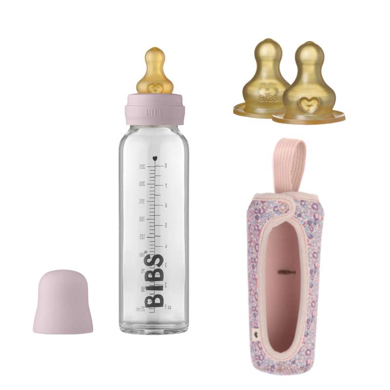 Billede af BIBS Bottle Bundle - No9 - Stor - Dusky Lilac/Eloise hos Mammashop.dk