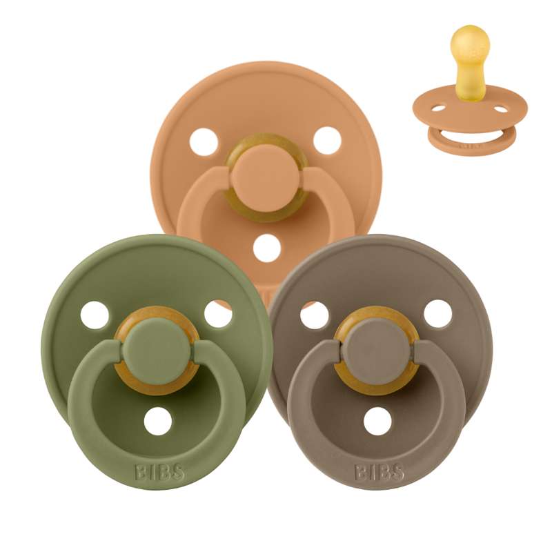 Billede af BIBS Rund Colour Sut - Sampak - 3 stk. - Str. 2 - Green and Terracotta