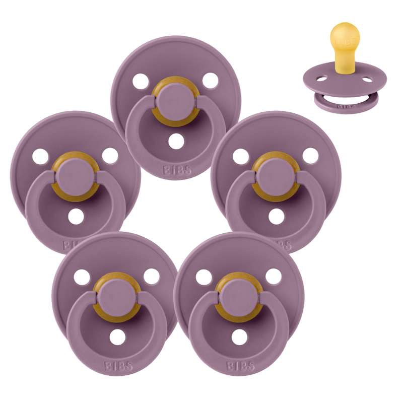 Billede af BIBS Rund Colour Sut - Sampak - 5 stk. - Str. 1 - Mauve