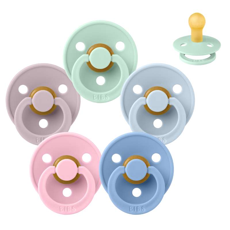 Billede af BIBS Rund Colour Sut - Sampak - 5 stk. - Str. 1 - Pastel Paradise