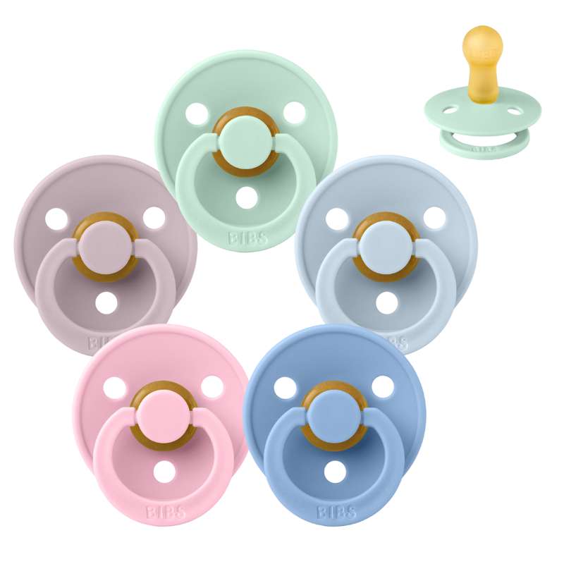 Billede af BIBS Rund Colour Sut - Sampak - 5 stk. - Str. 2 - Pastel Paradise