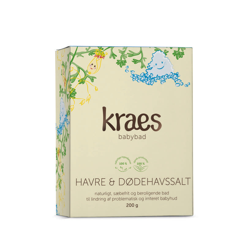 Billede af KRAES Babybad m. Havre og Dødehavssalt - 200g